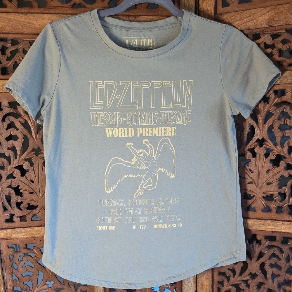 Led Zeppelin Women's Graphic Tee - Gray